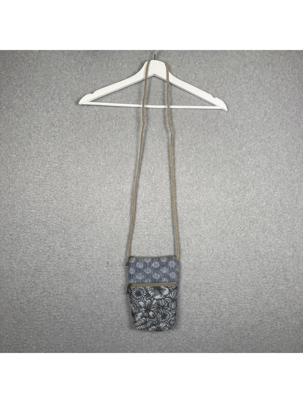 Maruca Women's Jacquard Blue Two Tone Crossbody Bag Purse